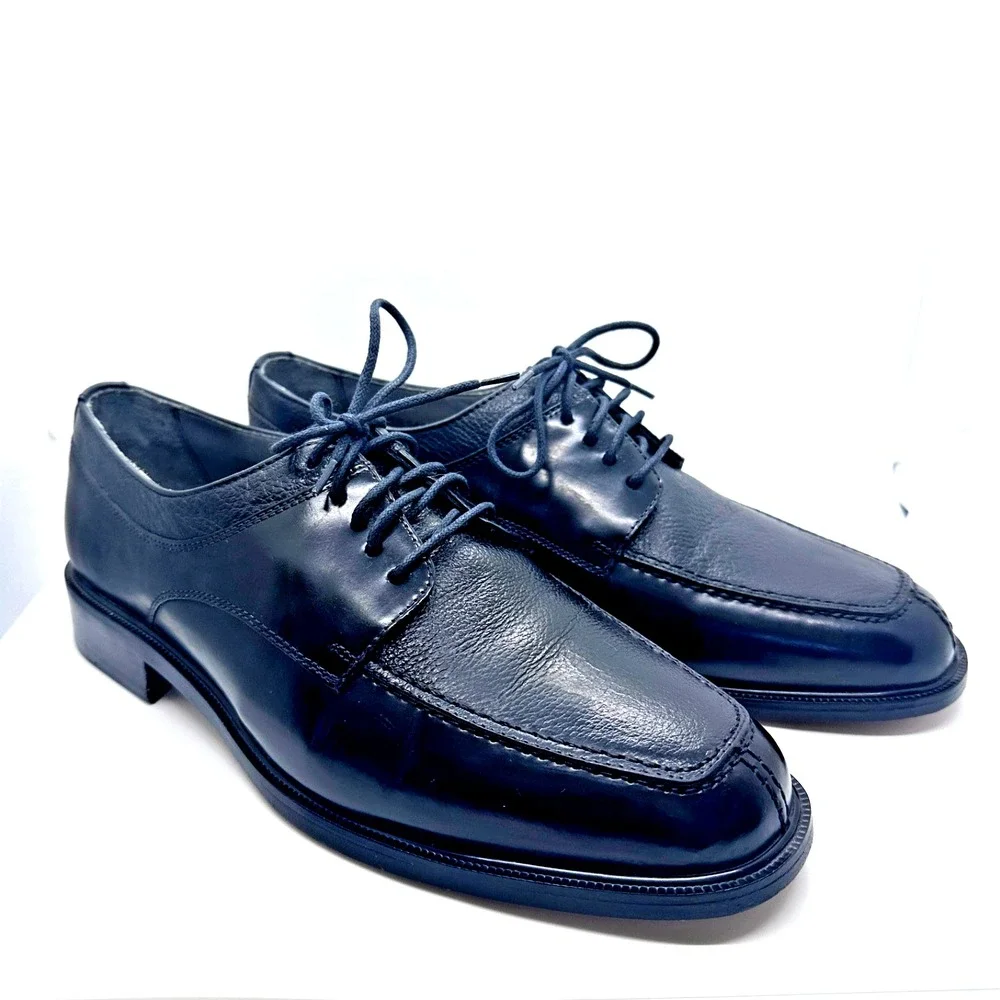 Men's‎ Florsheim Black Leather Lace Up Dress Shoes 18148-01 Size 10 D